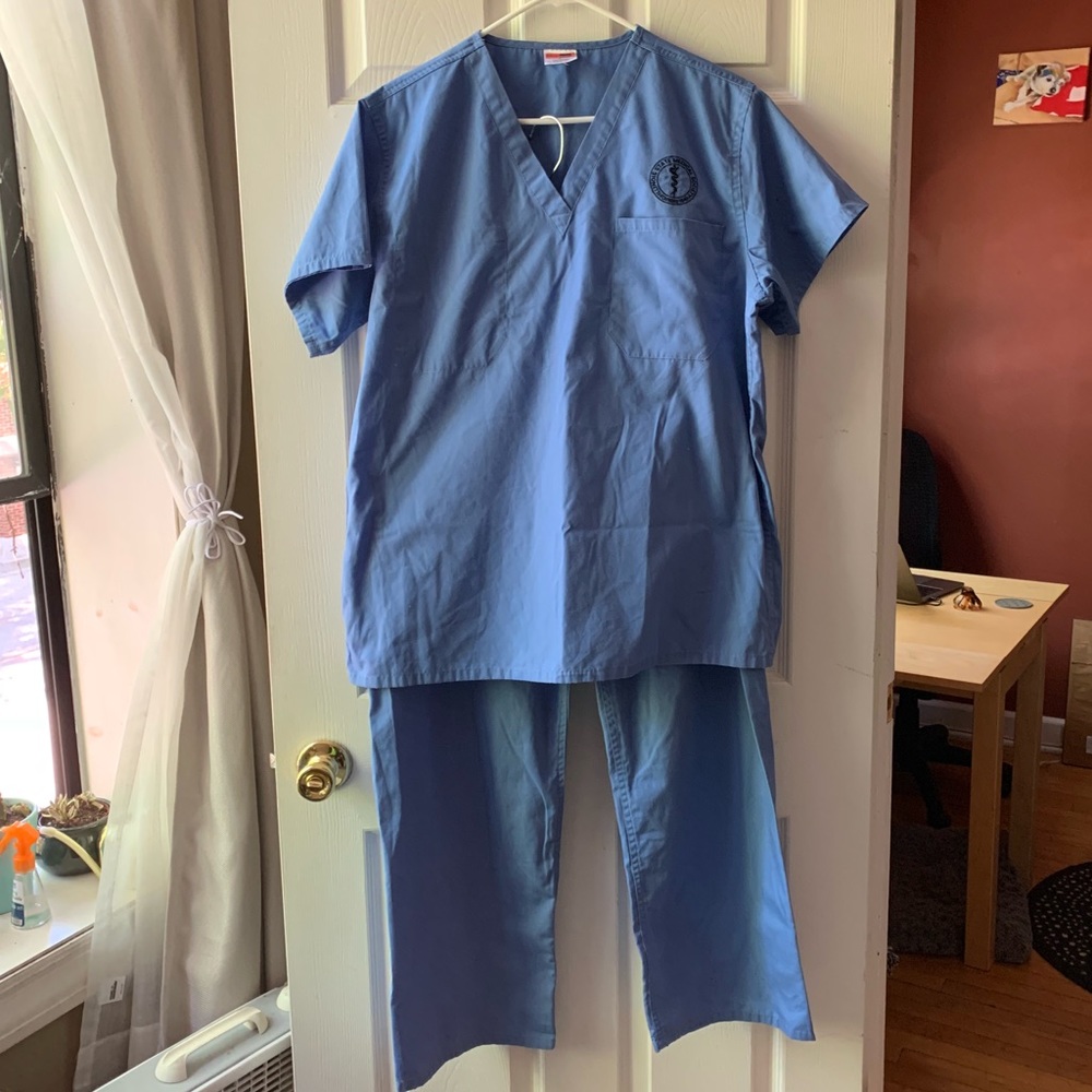 Blue scrubs set